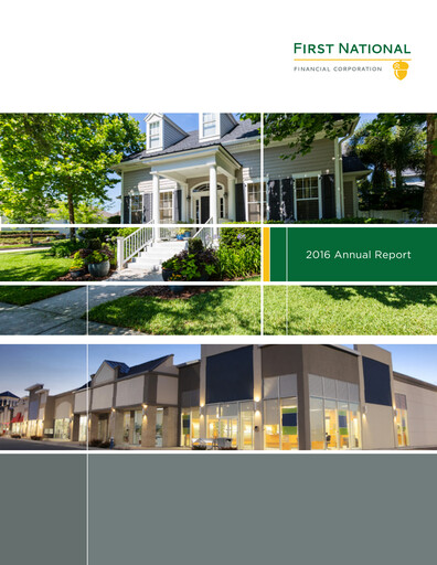 Miniature First National Financial Rapport annuel 2016