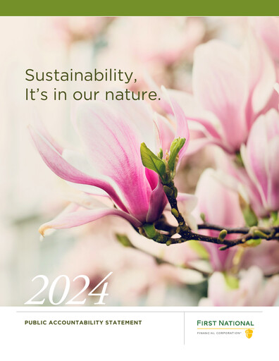 Thumbnail First National Financial ESG Report 2024