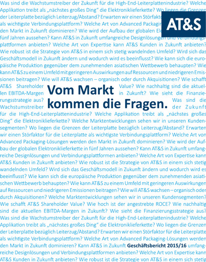 Thumbnail AT&S Austria Technologie & Systemtechnik Annual Report 2015-2016