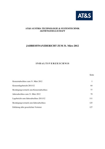 Thumbnail AT&S Austria Technologie & Systemtechnik Financial Report 2011-2012