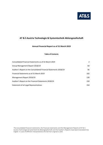 Thumbnail AT&S Austria Technologie & Systemtechnik Financial Report 2018-2019
