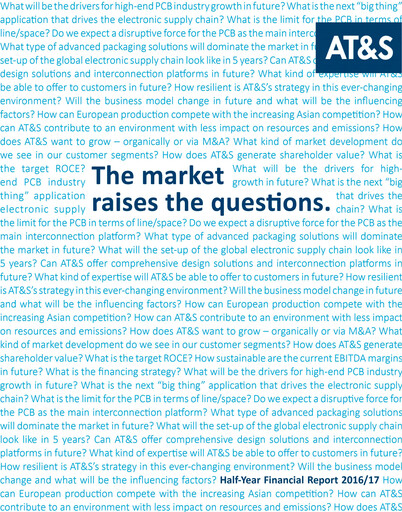 Thumbnail AT&S Austria Technologie & Systemtechnik Half-year Report 2016-h1