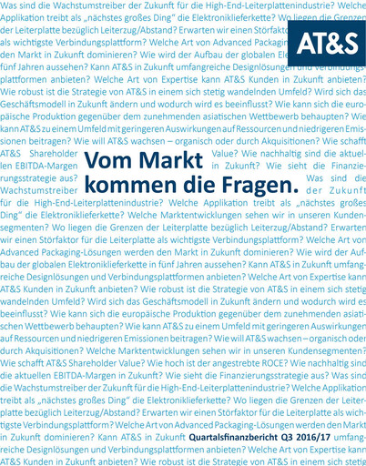 Thumbnail AT&S Austria Technologie & Systemtechnik Quarterly Report 2016-2017-q3