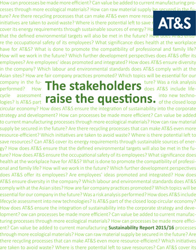 Thumbnail AT&S Austria Technologie & Systemtechnik Sustainability Report 2015-2016