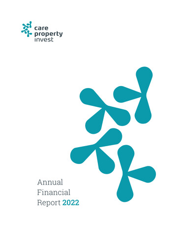 Thumbnail Care Property Invest NV Annual Report 2022