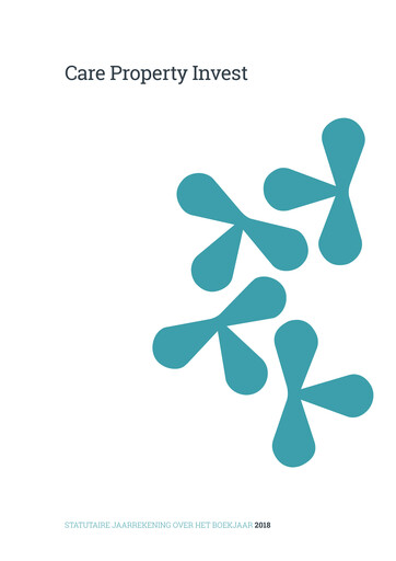 Thumbnail Care Property Invest NV Financial Statement 2018