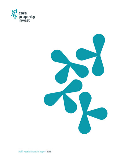 Thumbnail Care Property Invest NV Half-year Report 2019-h1