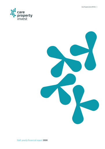Thumbnail Care Property Invest NV Half-year Report 2020-h1