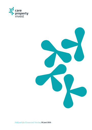 Thumbnail Care Property Invest NV Half-year Report 2016-h1