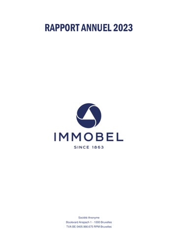 Miniature Immobel Rapport annuel 2023