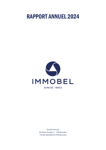 Miniature Immobel Rapport annuel 2024
