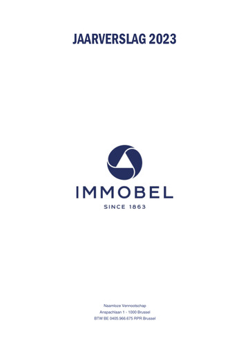 Miniature Immobel Rapport annuel 2023