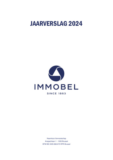 Miniature Immobel Rapport annuel 2024