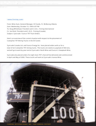 Thumbnail Finning Annual Report 1999