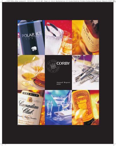 Thumbnail Corby Spirit and Wine Annual Report 2001