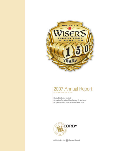 Thumbnail Corby Spirit and Wine Annual Report 2007
