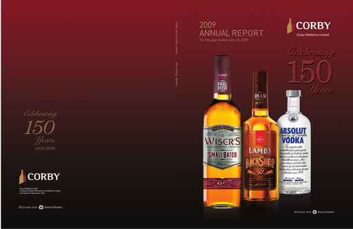 Thumbnail Corby Spirit and Wine Annual Report 2009