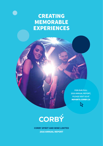 Thumbnail Corby Spirit and Wine Annual Report 2016
