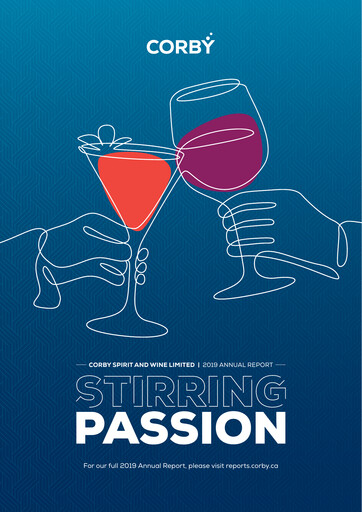 Thumbnail Corby Spirit and Wine Annual Report 2019