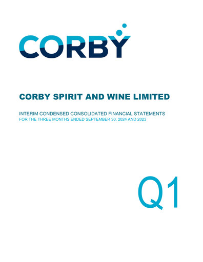 Miniature Corby Spirit and Wine Bilan financier 2025-q1