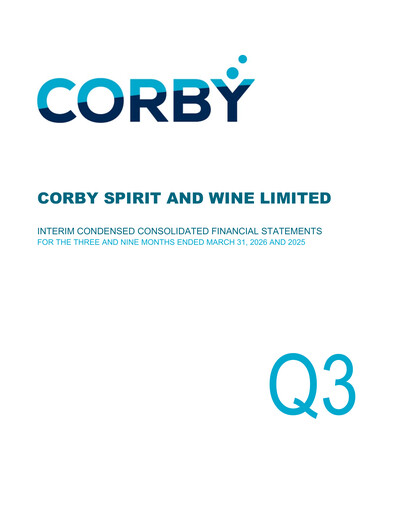 Thumbnail Corby Spirit and Wine Financial Statement 2026-q3