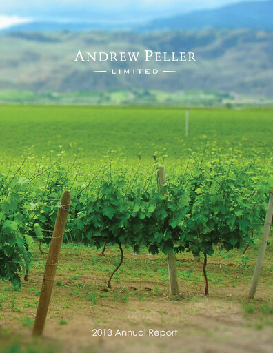 Thumbnail Andrew Peller
 Annual Report 2013