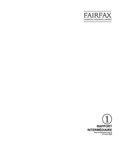 Thumbnail Fairfax Financial
 Quarterly Report 2024-q1