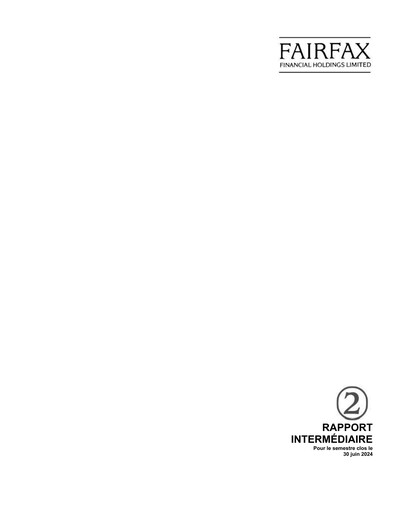 Thumbnail Fairfax Financial
 Quarterly Report 2024-q2