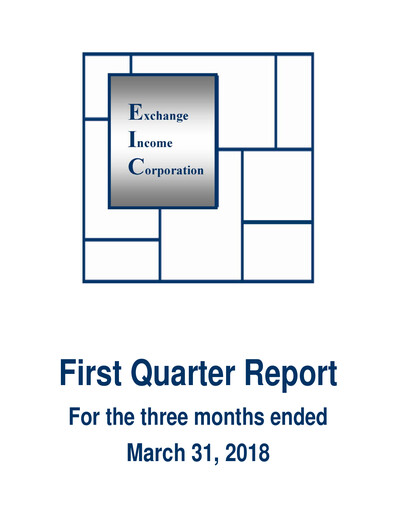 Thumbnail Exchange Income Corporation Quarterly Report 2018-q1