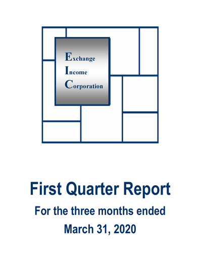 Thumbnail Exchange Income Corporation Quarterly Report 2020-q1