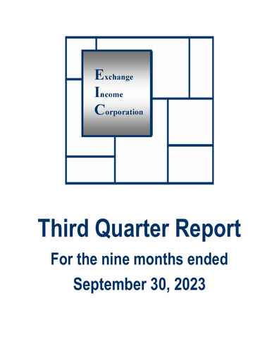 Thumbnail Exchange Income Corporation Quarterly Report 2023-q3