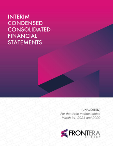 Thumbnail Frontera Energy Financial Statement 2021-q1