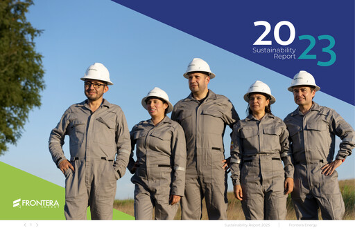 Thumbnail Frontera Energy Sustainability Report 2023
