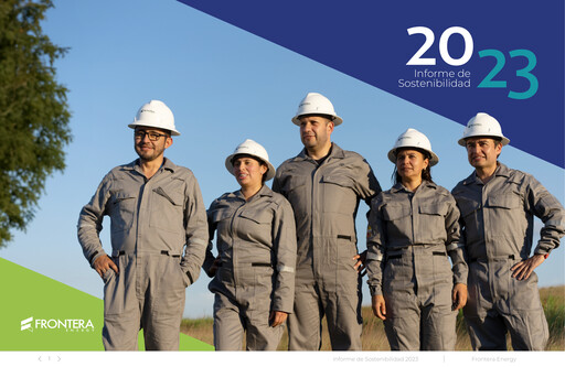 Thumbnail Frontera Energy Sustainability Report 2023