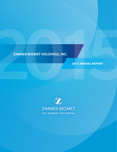 Thumbnail Zimmer Biomet Annual Report 2015