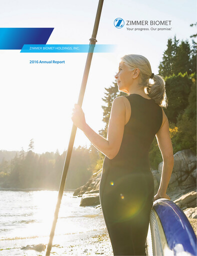 Thumbnail Zimmer Biomet Annual Report 2016