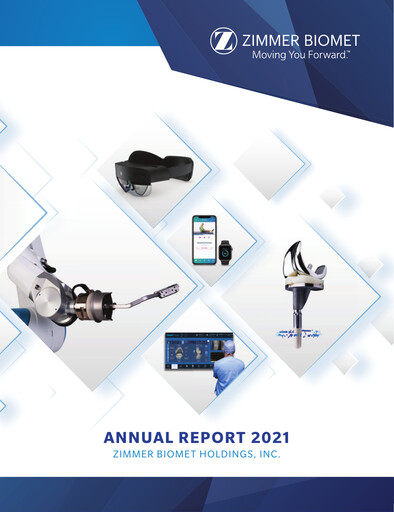 Thumbnail Zimmer Biomet Annual Report 2021