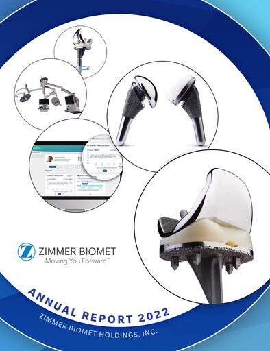 Miniature Zimmer Biomet Rapport annuel 2022