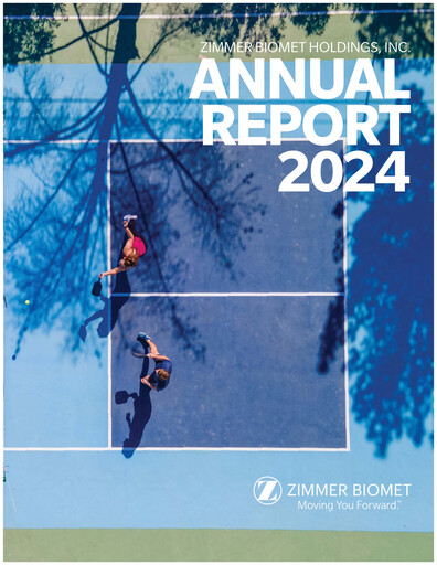 Miniature Zimmer Biomet Rapport annuel 2024