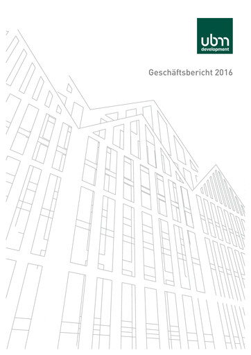 Vorschaubild UBM Development Jahresbericht 2016