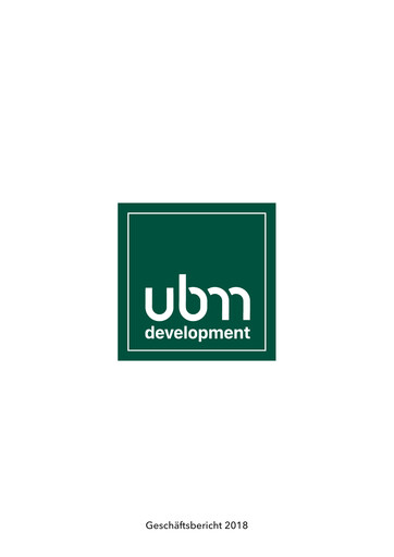 Vorschaubild UBM Development Jahresbericht 2018