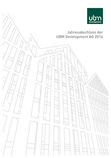 Vorschaubild UBM Development Finanzmitteilung 2016