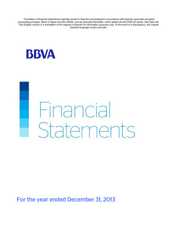 Thumbnail UBM Development Financial Statement 2013