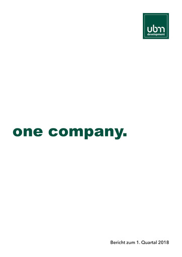 Miniature UBM Development Rapport trimestriel 2018-q1