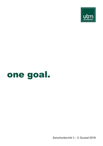 Miniature UBM Development Rapport trimestriel 2018-q3