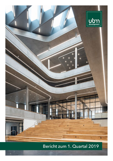 Miniature UBM Development Rapport trimestriel 2019-q1