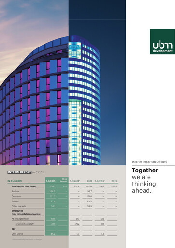 Miniature UBM Development Rapport trimestriel 2015-q3