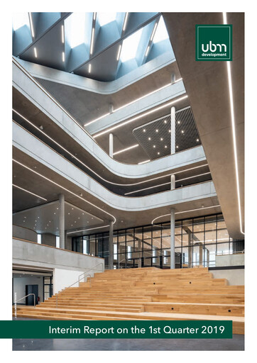 Miniature UBM Development Rapport trimestriel 2019-q1