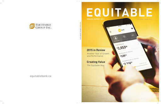 Thumbnail EQB (Equitable Bank) Annual Report 2015