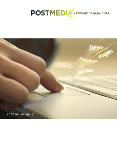Thumbnail Postmedia Network Canada Annual Report 2012